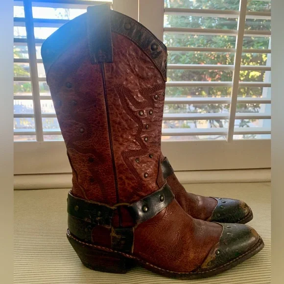 Bed Stu Distressed Western Leather Boots - Picture 4 of 8